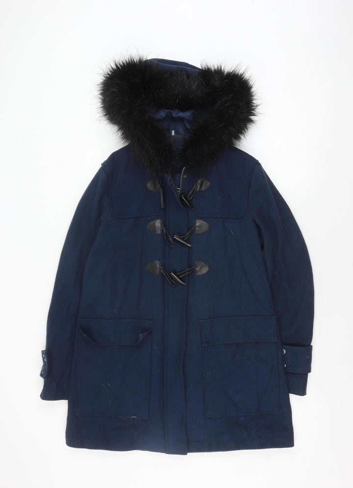 Sparkle & Fade Women's Blue Duffle Coat Size S