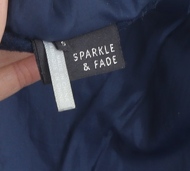Sparkle & Fade Women's Blue Duffle Coat Size S