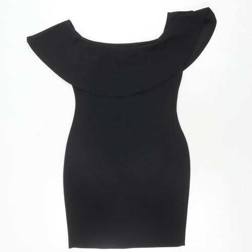 Boohoo Women's Black Bodycon Dress Size 10