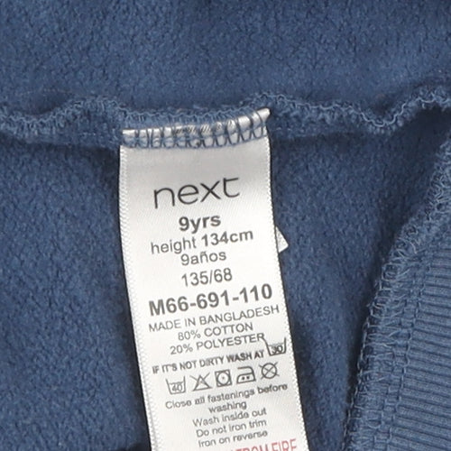 Next Boys Blue Full Zip Hoodie 9 Years - Cotton Blend