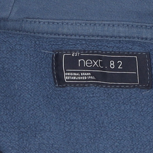 Next Boys Blue Full Zip Hoodie 9 Years - Cotton Blend