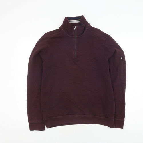 Marks and Spencer Men's Purple Knit Pullover Sweatshirt