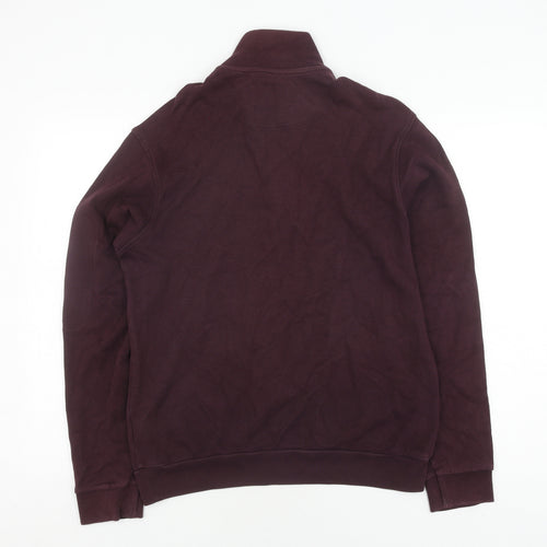 Marks and Spencer Men's Purple Knit Pullover Sweatshirt