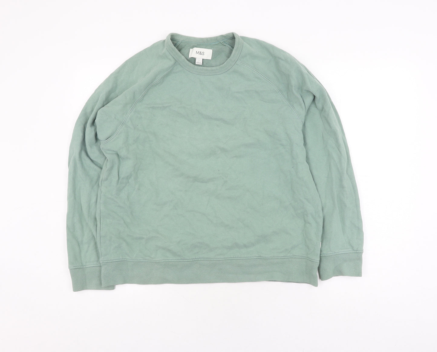 Marks and Spencer Green Women's L Pullover Sweatshirt