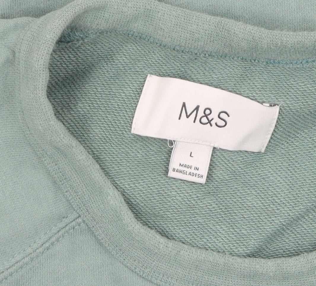 Marks and Spencer Green Women's L Pullover Sweatshirt