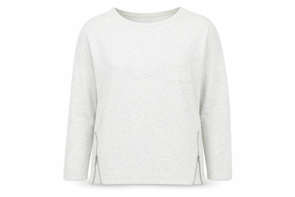 Front view of Marks & Spencer Women's Grey Pullover Sweatshirt