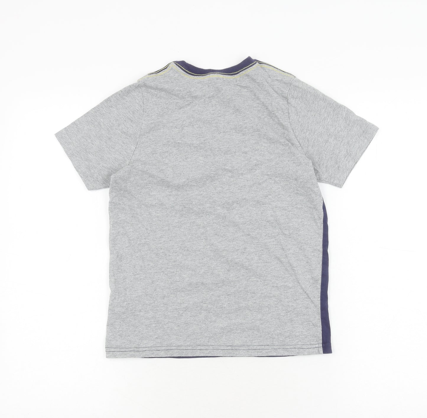 Johnnie B Boys Grey Cotton T-Shirt, 9-10 Years, Logo Accent