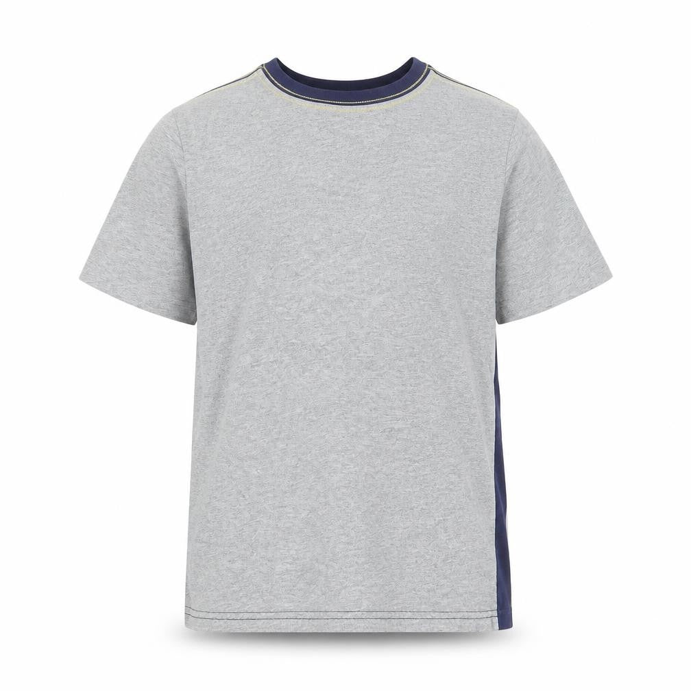 Johnnie B Boys Grey Cotton T-Shirt, 9-10 Years, Logo Accent