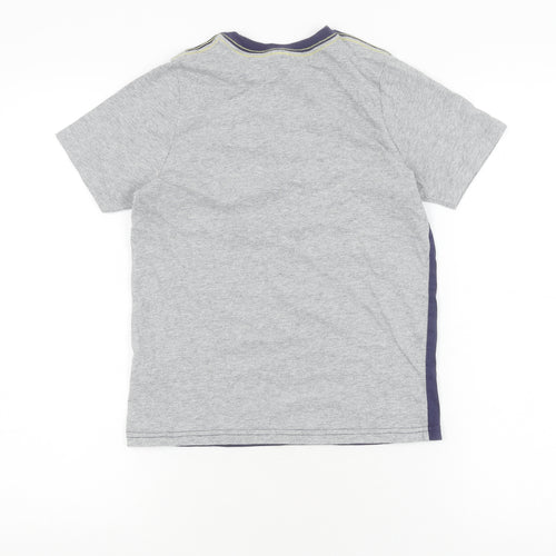 Johnnie B Boys Grey Cotton T-Shirt, 9-10 Years, Logo Accent