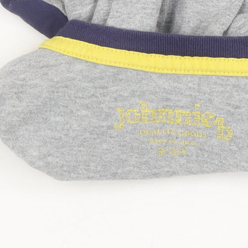 Johnnie B Boys Grey Cotton T-Shirt, 9-10 Years, Logo Accent