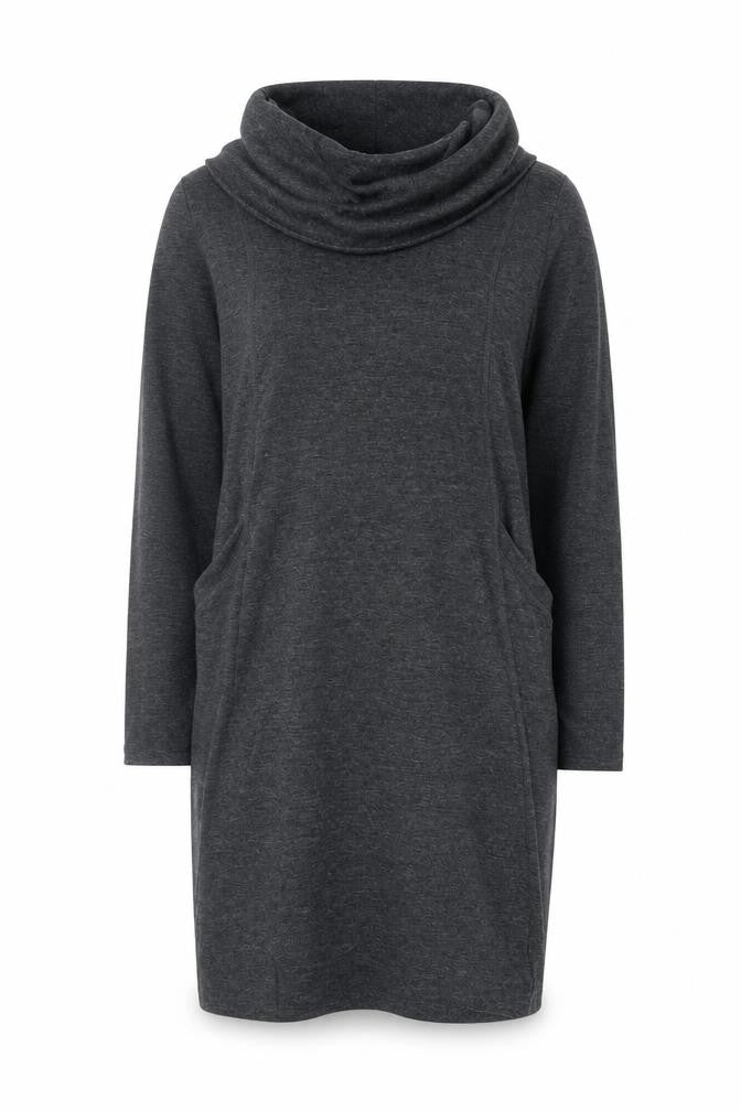 Front view of Marks & Spencer Grey Women's Dress, size 12