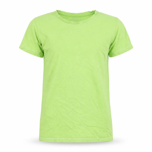 Front view of Gap unisex kids green basic t-shirt s