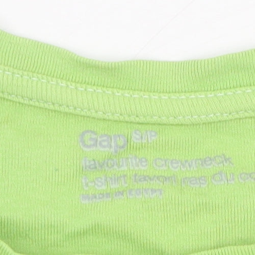 Gap Unisex Kids Green Basic T-Shirt S