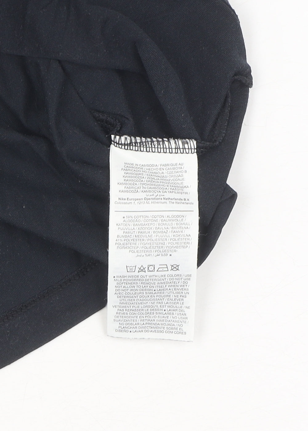 Nike Men's Black Sports Graphic T-Shirt L
