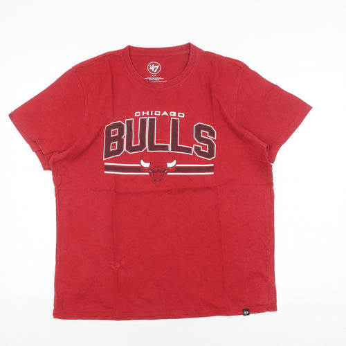 '47 Men's Red Chicago Bulls T-Shirt M Sz