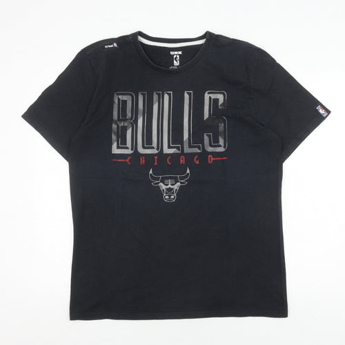 UNK Men's Black NBA Chicago Bulls T-Shirt, Size L