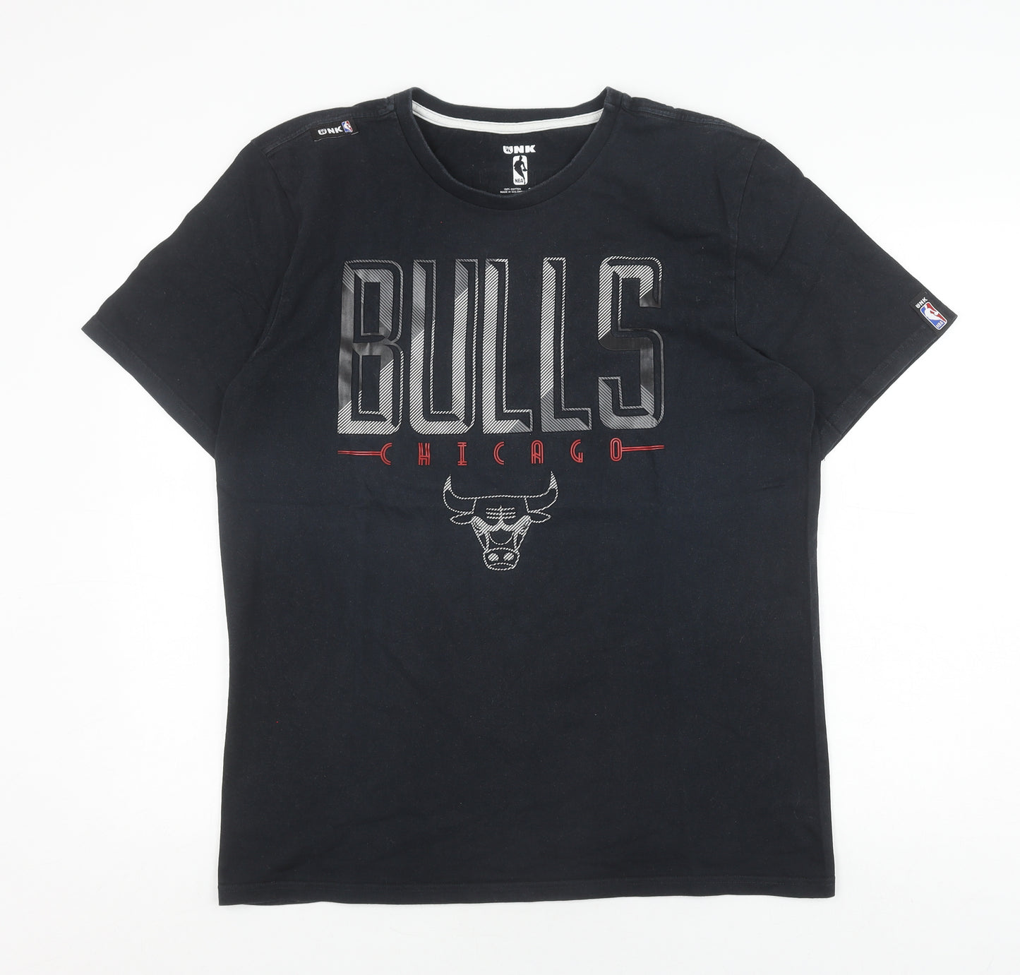 UNK Men's Black NBA Chicago Bulls T-Shirt, Size L