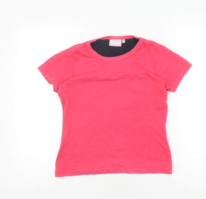 LA Gear Women's Pink Cotton T-Shirt, Size 10, Casual