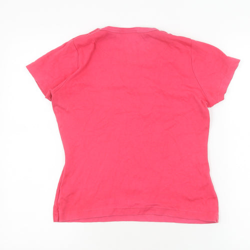 LA Gear Women's Pink Cotton T-Shirt, Size 10, Casual