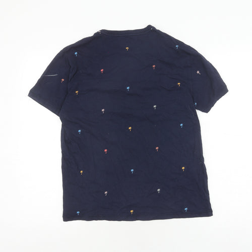 Gap Men's Blue Graphic Print Crew Neck T-Shirt M