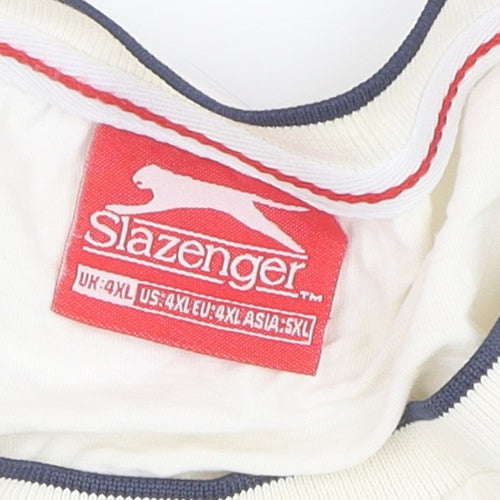 Slazenger Men's White 4XL T-Shirt with Logo