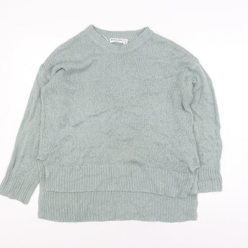 Brave Soul Women's Green Acrylic Pullover Jumper M