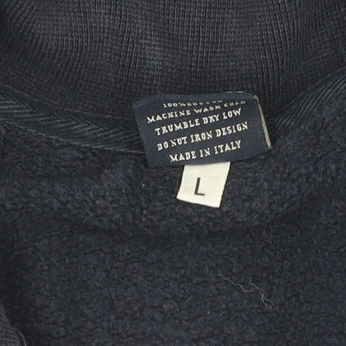 Franklin & Marshall Men's Blue Full Zip Sweatshirt L