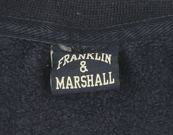 Franklin & Marshall Men's Blue Full Zip Sweatshirt L