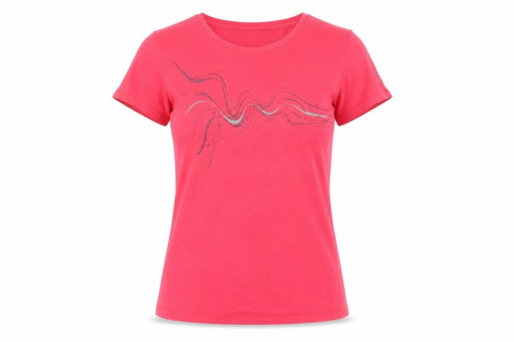 Front view of Mammut Women's Pink Basic T-Shirt, size 12