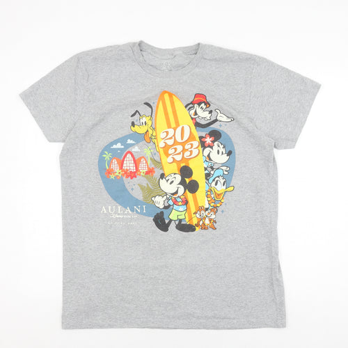 Disney Men's XL Grey Cartoon Graphic T-Shirt