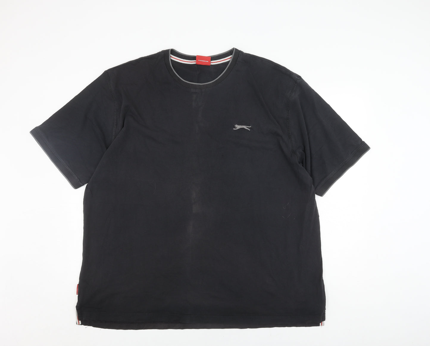 Slazenger Men's Black 4XL Crew Neck T-Shirt
