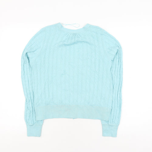 Pimkie Women's Blue Cable-Knit Cardigan M