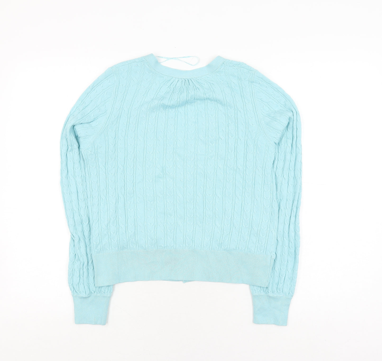 Pimkie Women's Blue Cable-Knit Cardigan M