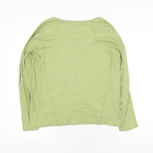 White Stuff Women's Green Cardigan, Size 12, Cotton, Casual