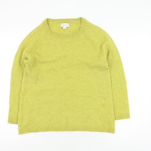 Monsoon Women's Green Pullover Jumper, Size 14, Wool Blend