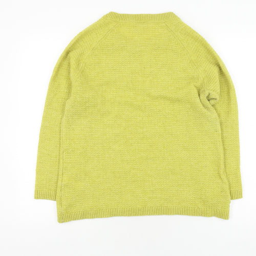 Monsoon Women's Green Pullover Jumper, Size 14, Wool Blend