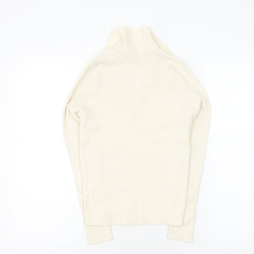 Nobody's Child Women's Ivory V-Neck Jumper Size 10