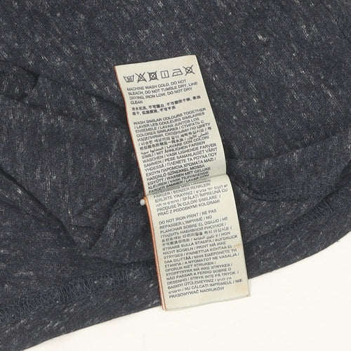 Superdry Women's Blue Sequin Tee, S, Casual, Cotton Blend