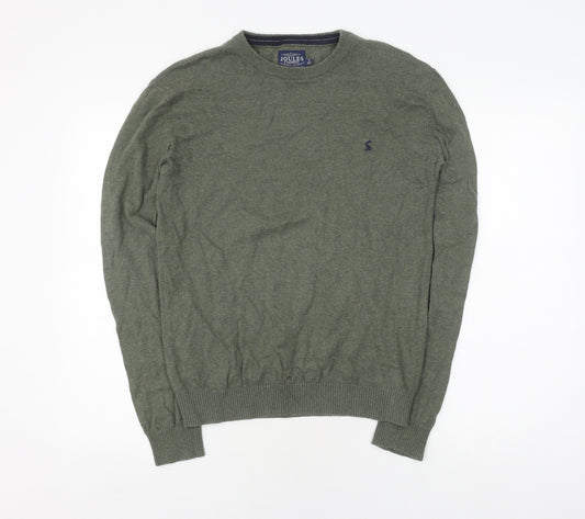 Joules Men's Green Cotton Wool Pullover, Size S