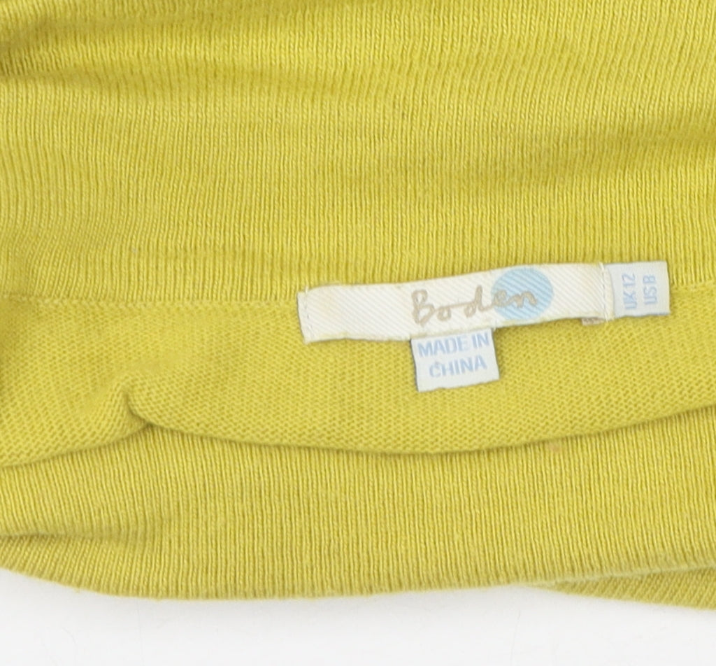 Boden Women's Green High Neck Pullover Jumper Size 12