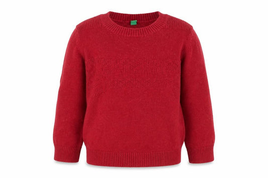 Front view of United Colors of Benetton Red jumper, 12-18 Months, unisex