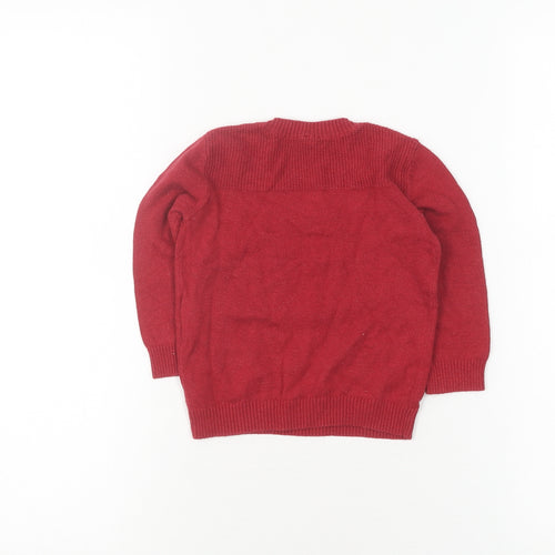 United Colors of Benetton Red Pullover Jumper, 12-18 Months, Unisex
