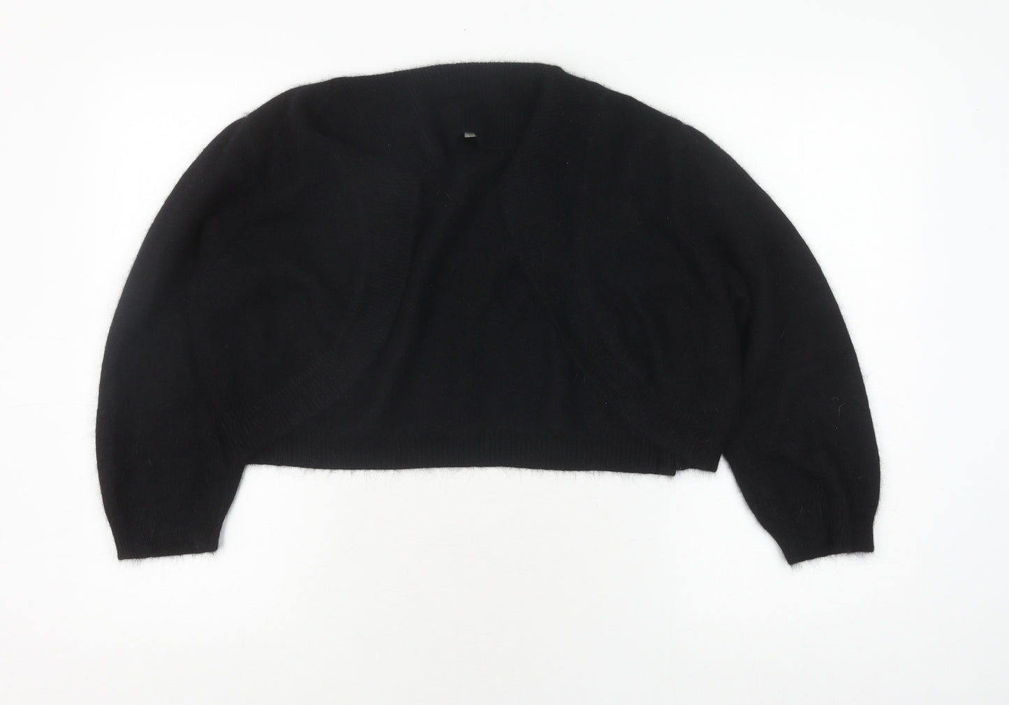 Monsoon Women's Black Shrug XL Angora Knit