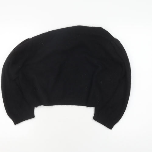 Monsoon Women's Black Shrug XL Angora Knit