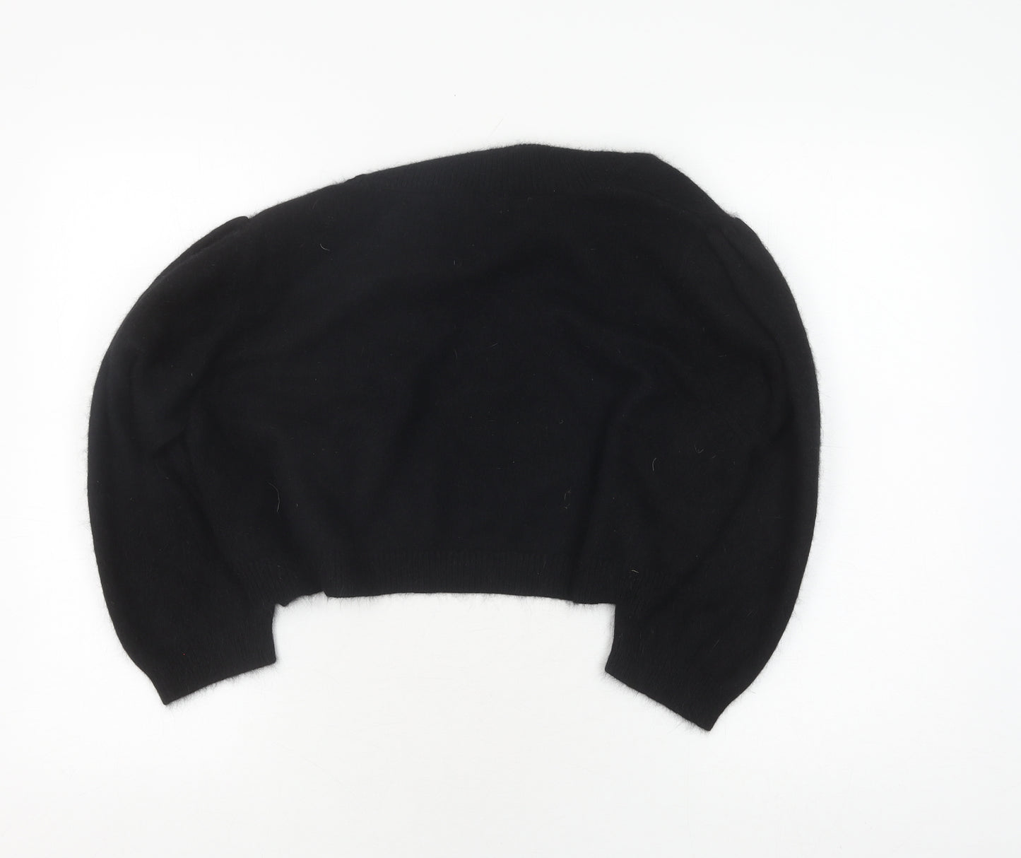Monsoon Women's Black Shrug XL Angora Knit