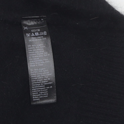 Monsoon Women's Black Shrug XL Angora Knit