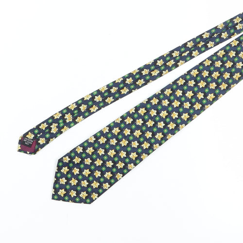 Tootal Men's Blue Floral Tie One Size Polyester