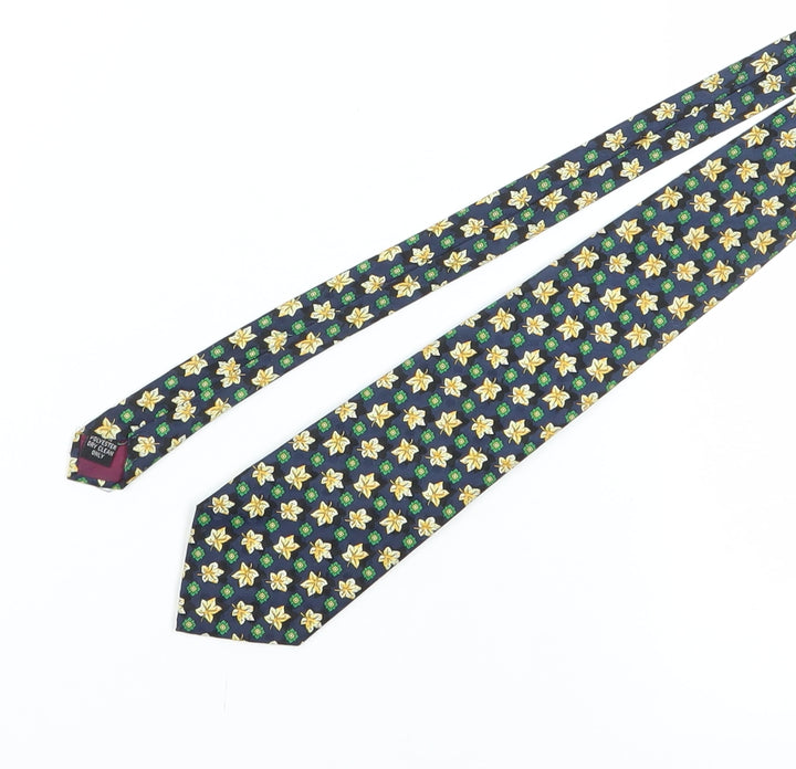Tootal Men's Blue Floral Tie One Size Polyester