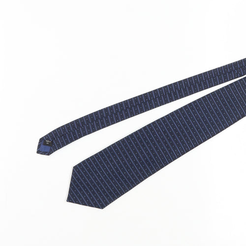 Van Heusen Men's Blue Striped Silk Tie