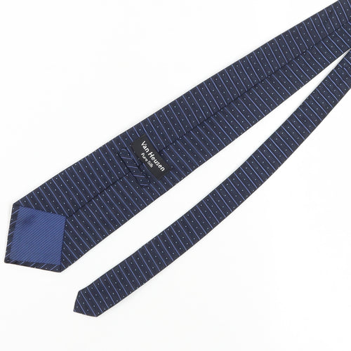 Van Heusen Men's Blue Striped Silk Tie